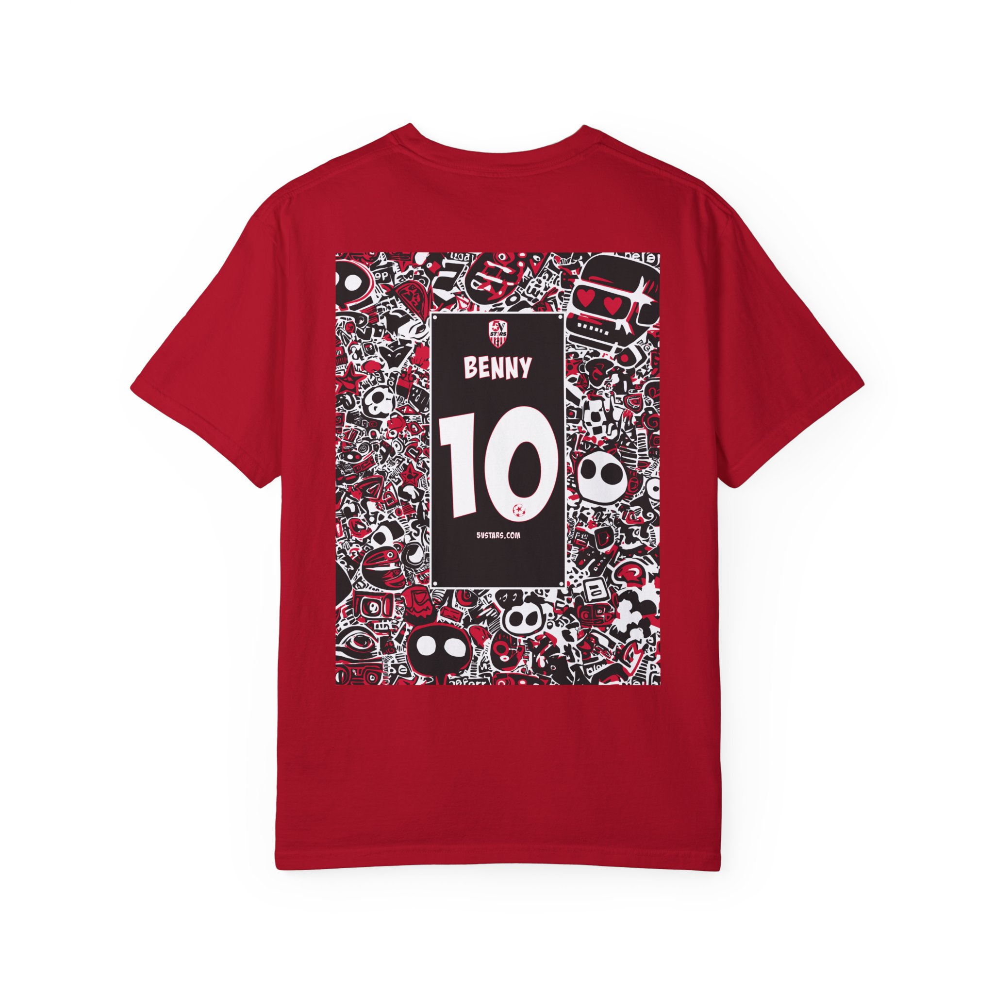 5V STARS Unisex Garment-Dyed T-shirt - Image 2