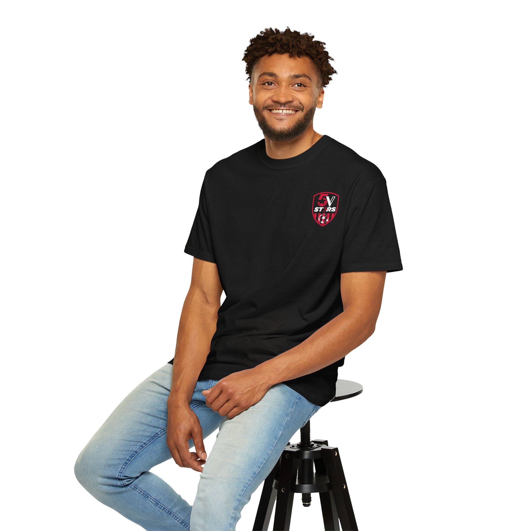 5V STARS Unisex Garment-Dyed T-shirt - Image 39