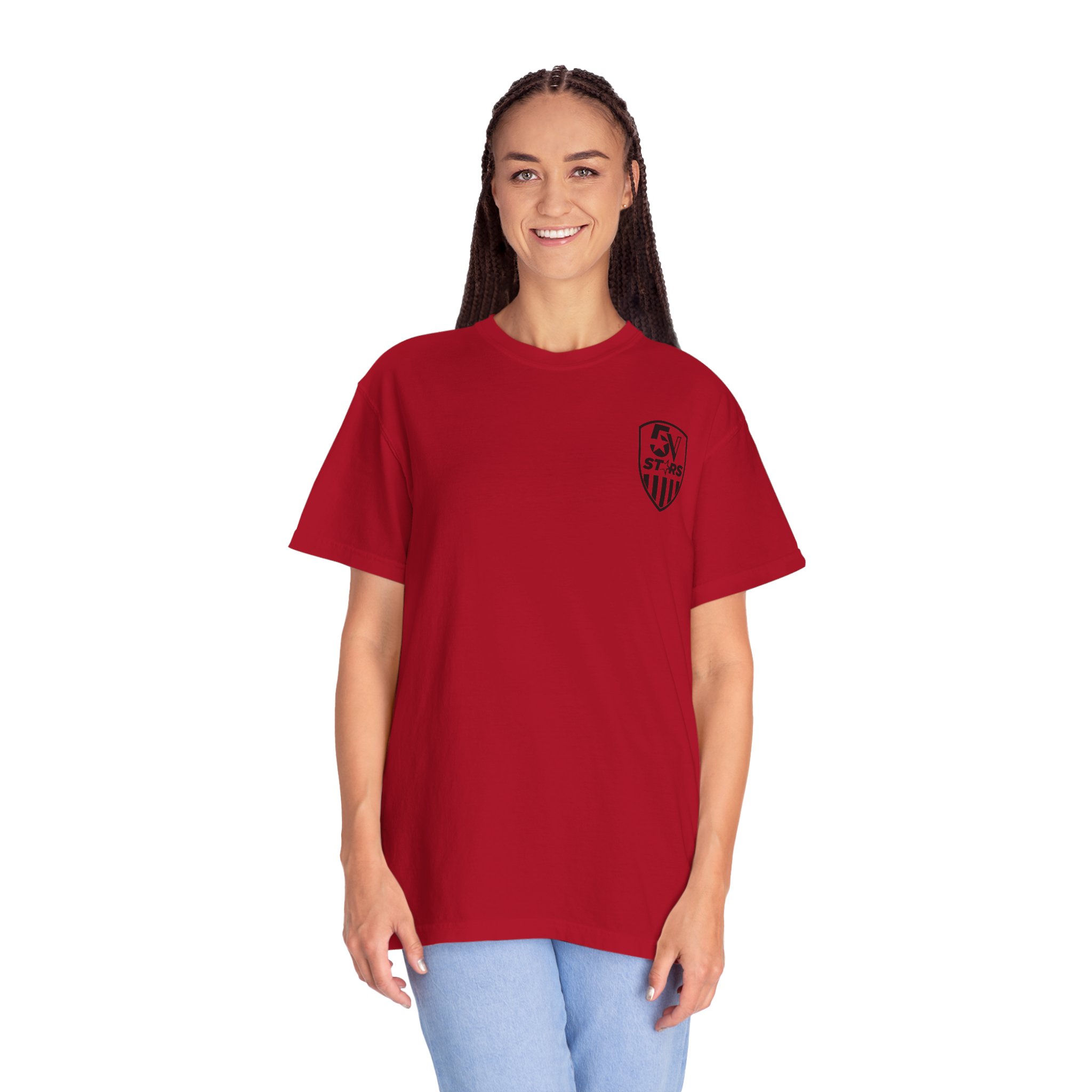 5V STARS Unisex Garment-Dyed T-shirt - Image 5